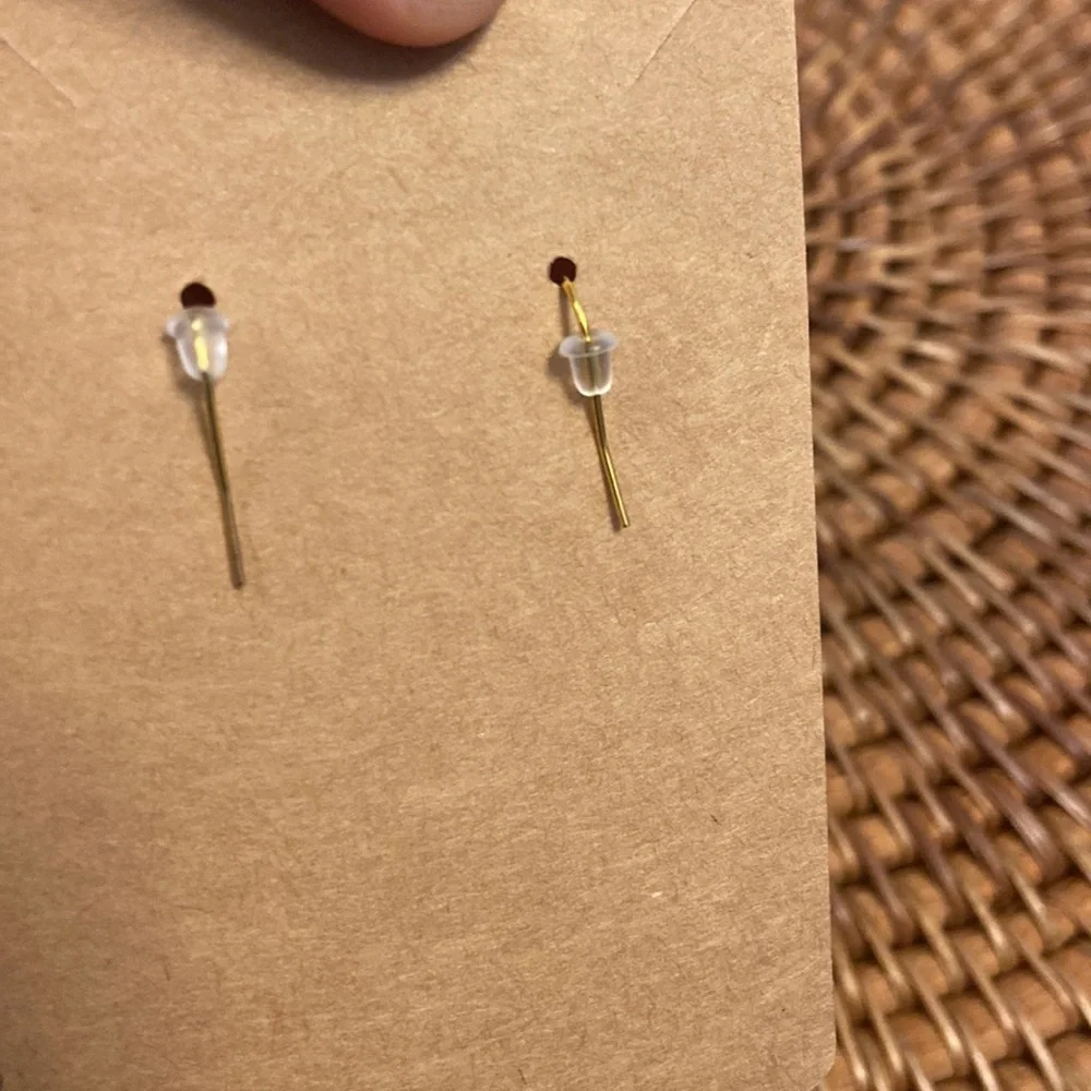 Beautiful octagon shape polymer clay handmade earrings - Picture 4 of 4